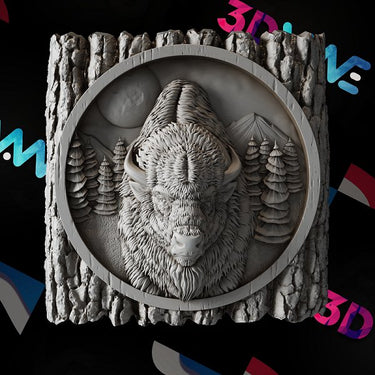Bison 3d stl - 3DWave.us
